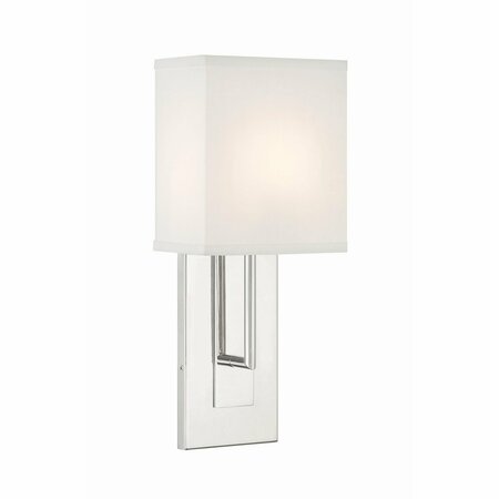 CRYSTORAMA Brent 1 Light Polished Nickel sconce BRE-A3631-PN